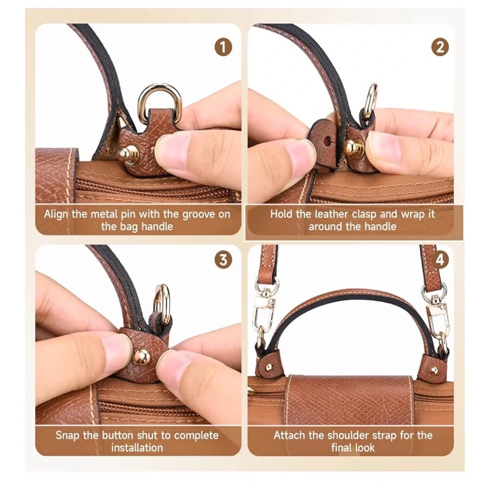 Longchamp Le Pliage Mini Pouch Crossbody Long Strap Conversion Kit - Picture 7 of 8